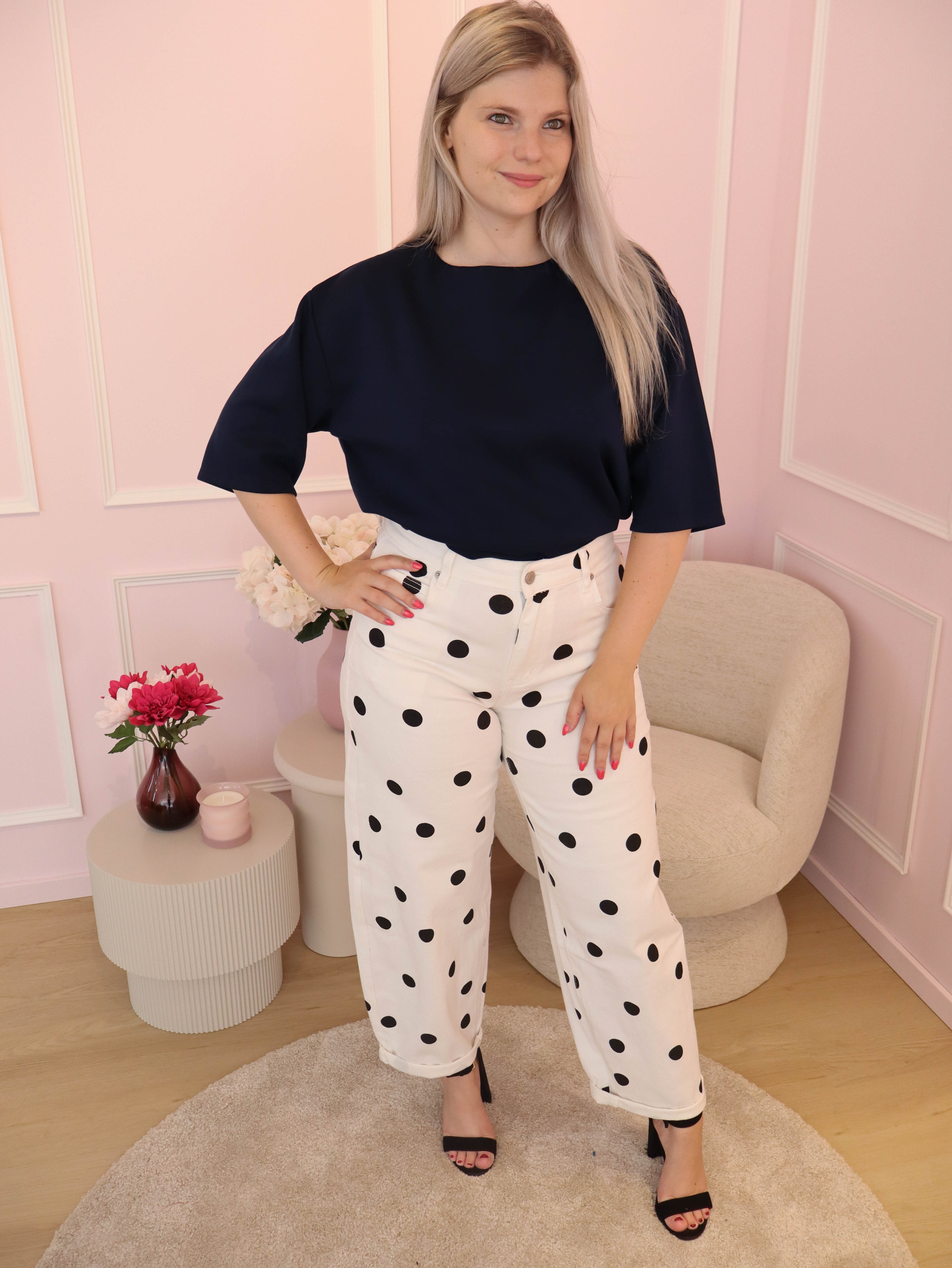 Navy Zoë Shirt