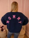 Navy & Pink Mommy Sweater