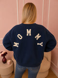 Navy & White Mommy Sweater