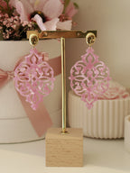 Pink Arabesque Earring