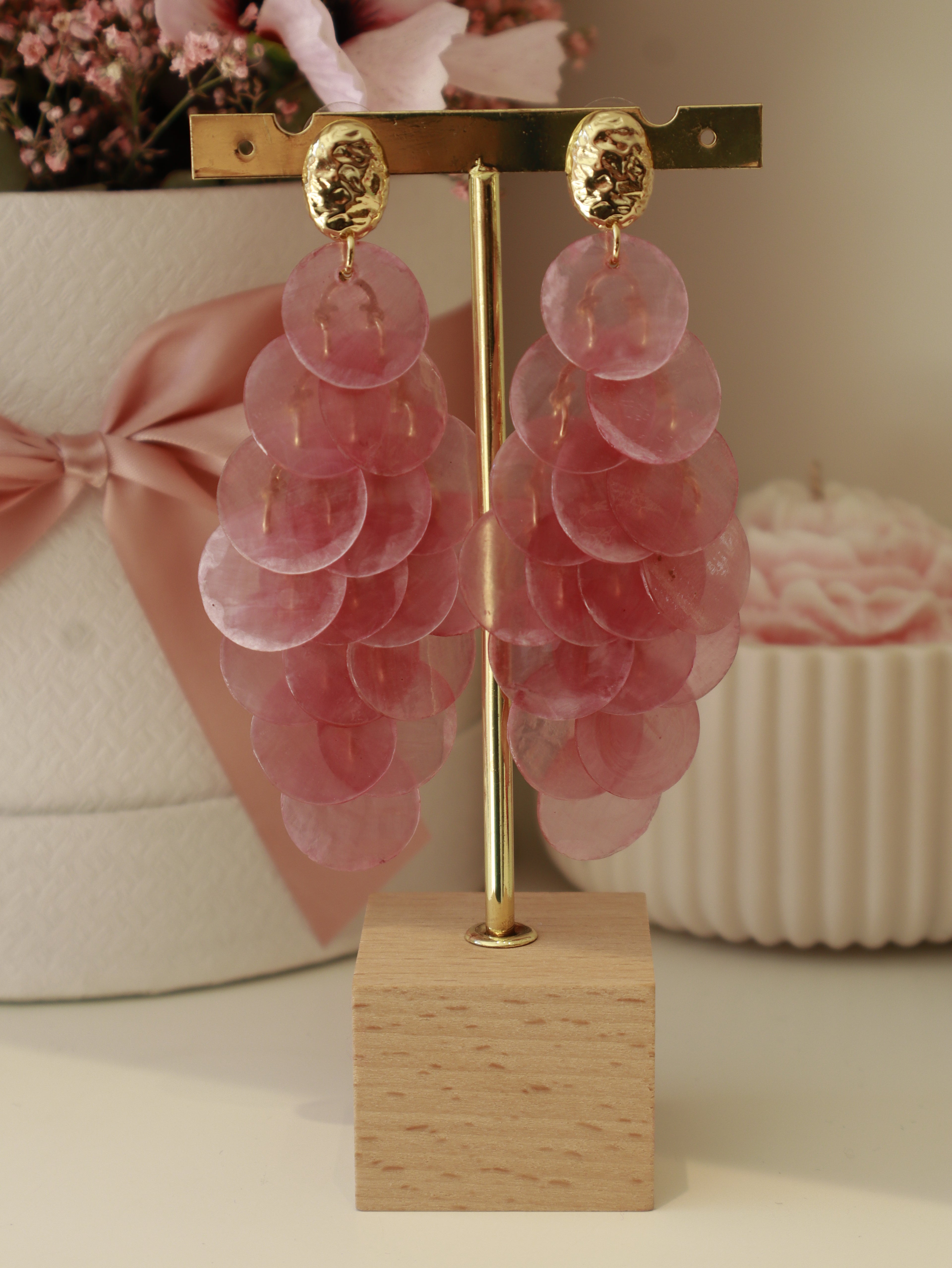 Pink Blossom Earring
