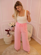 Pink Cora Polka Dot Trouser