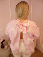 Pink Leonie Bow Blouse