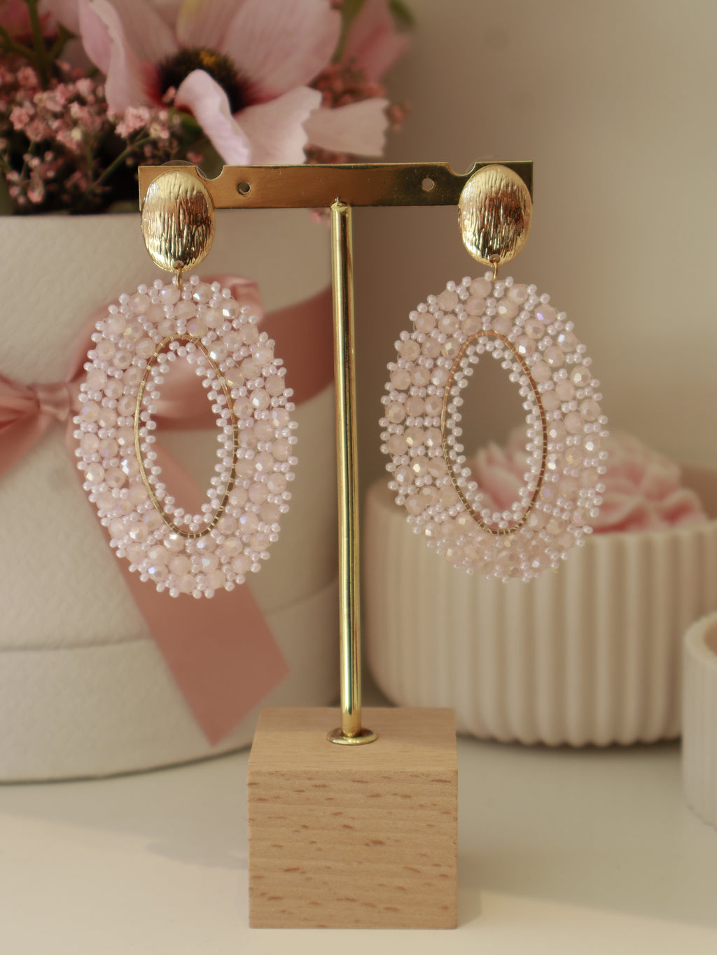Pink Pearl Earring