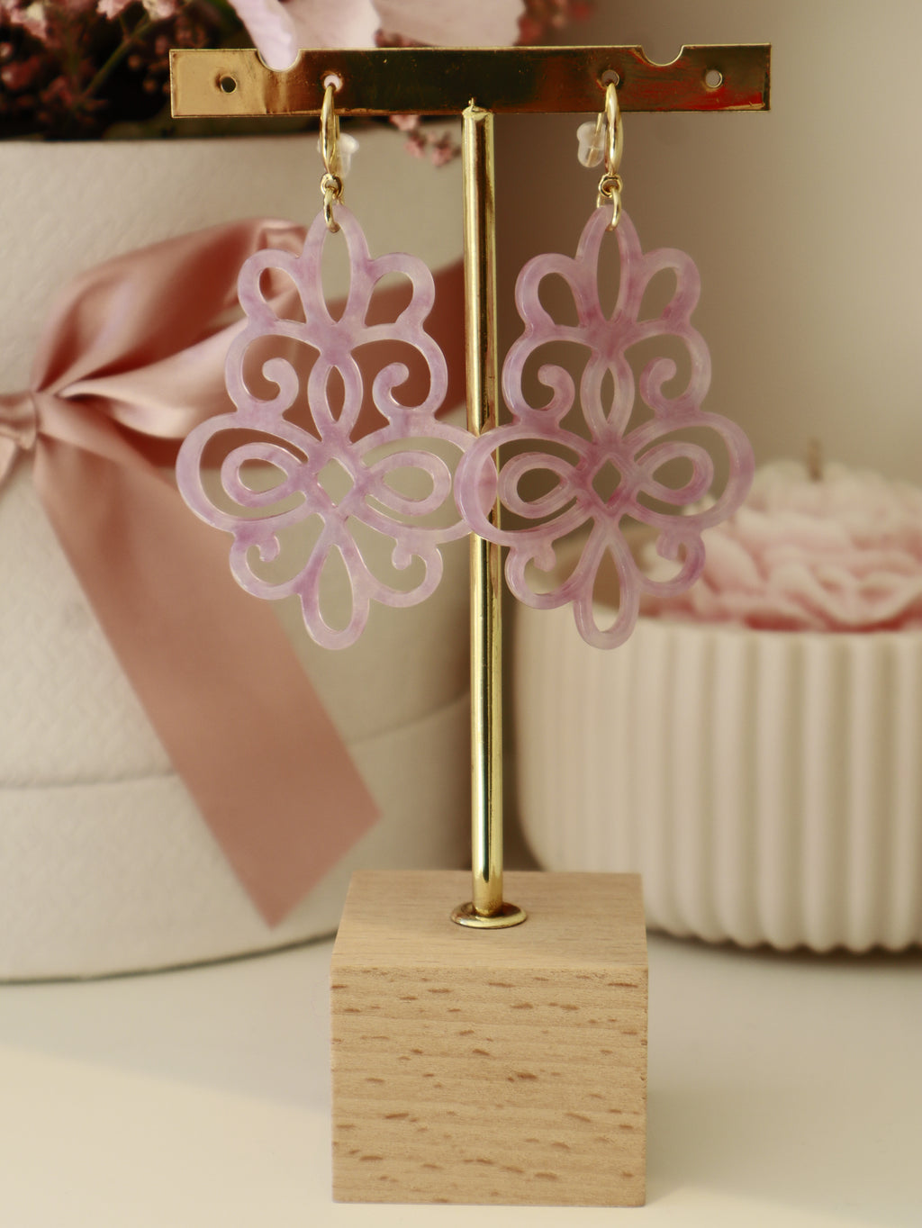 Pink Vintage Earring