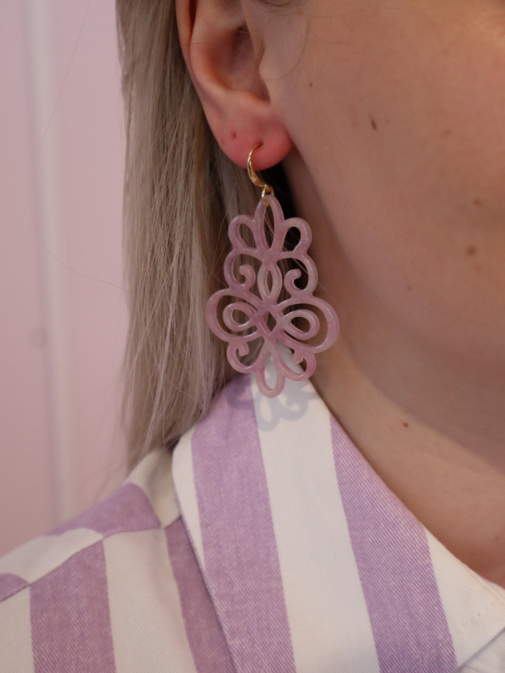Pink Vintage Earring