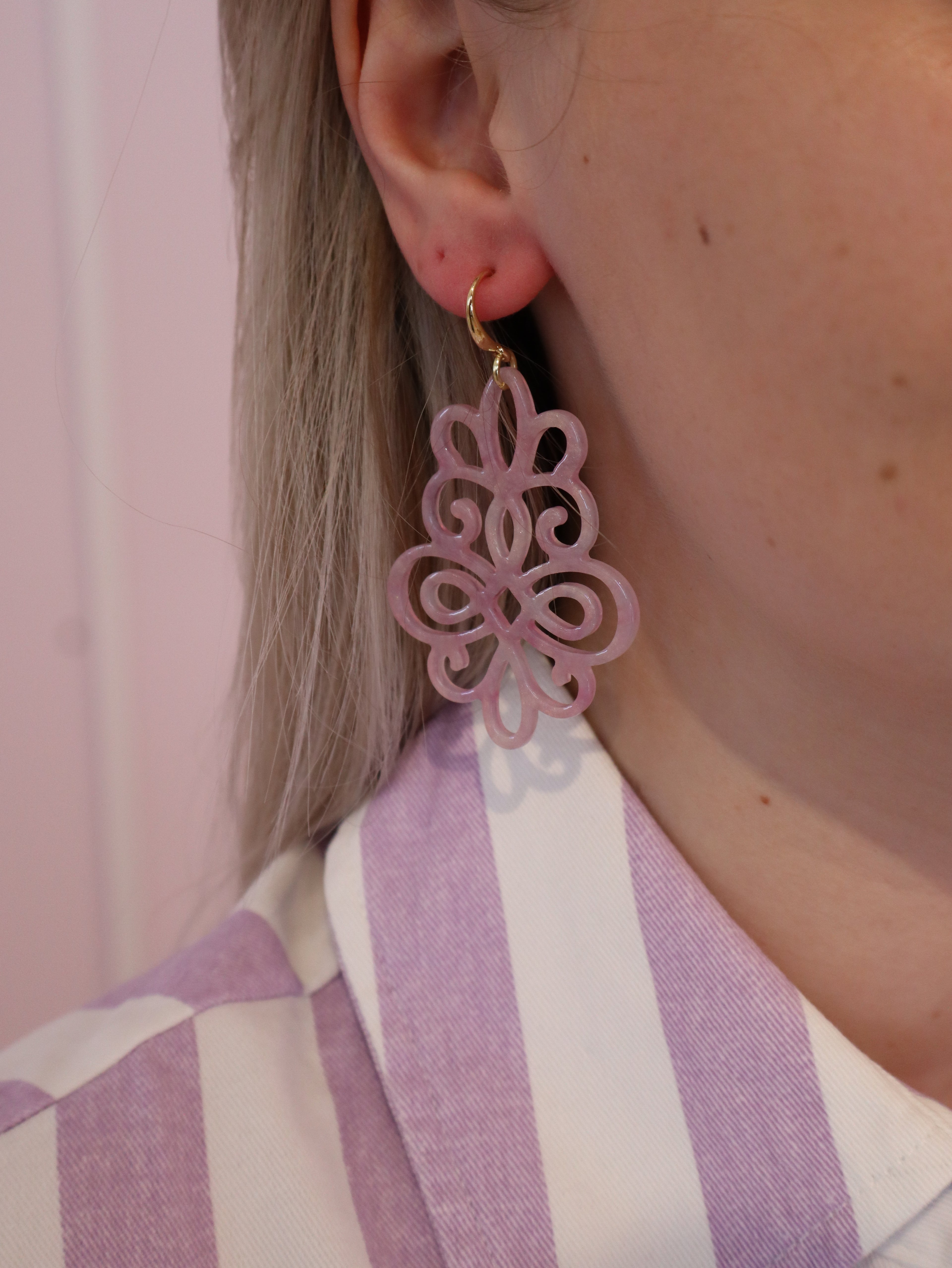 Pink Vintage Earring