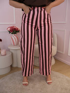 Pink & Brown Ava Jeans