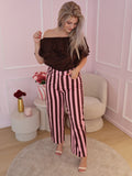 Pink & Brown Ava Jeans