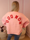 Pink & Red Dog Mom Sweater