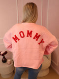 Pink & Red Mommy Sweater