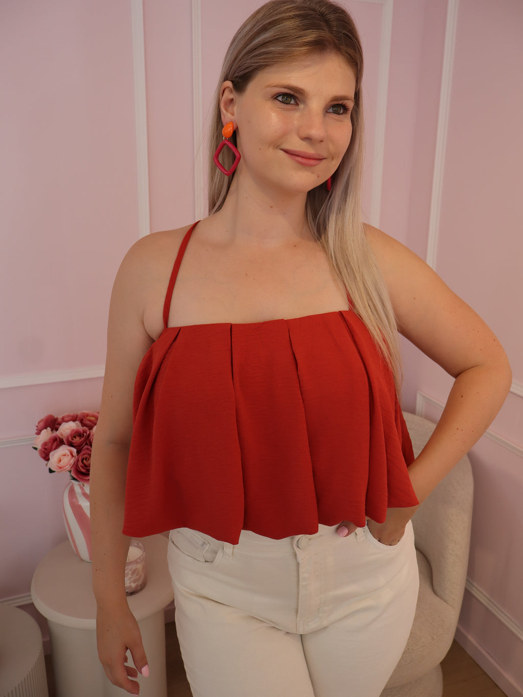 Rust Cropped Top