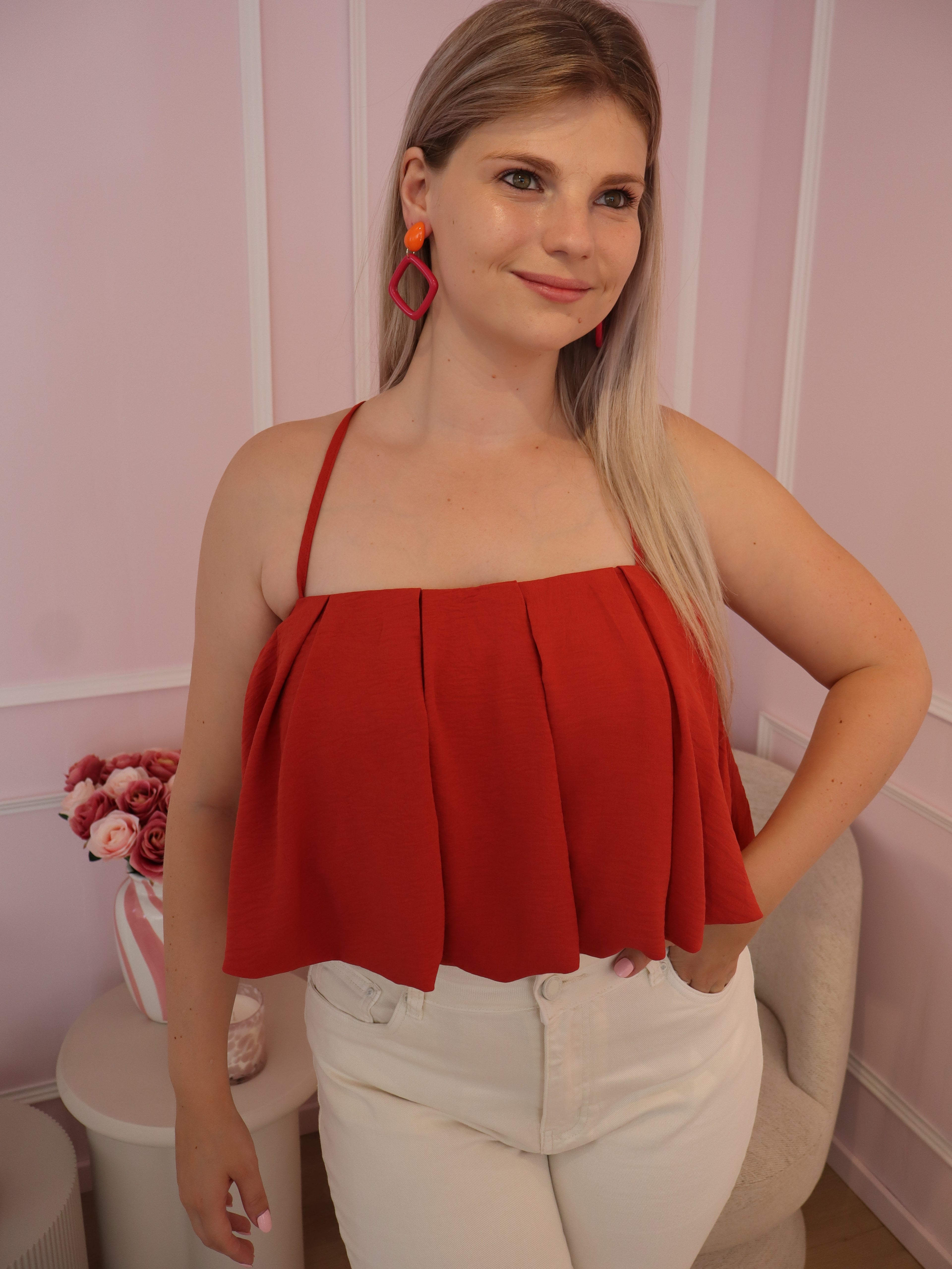 Rust Cropped Top