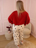 White Balloon Polka Dot Jeans
