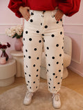 White Balloon Polka Dot Jeans