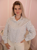 White Pauline Polka Dot Jacket