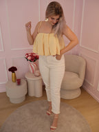 Yellow Cropped Top