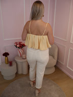 Yellow Cropped Top