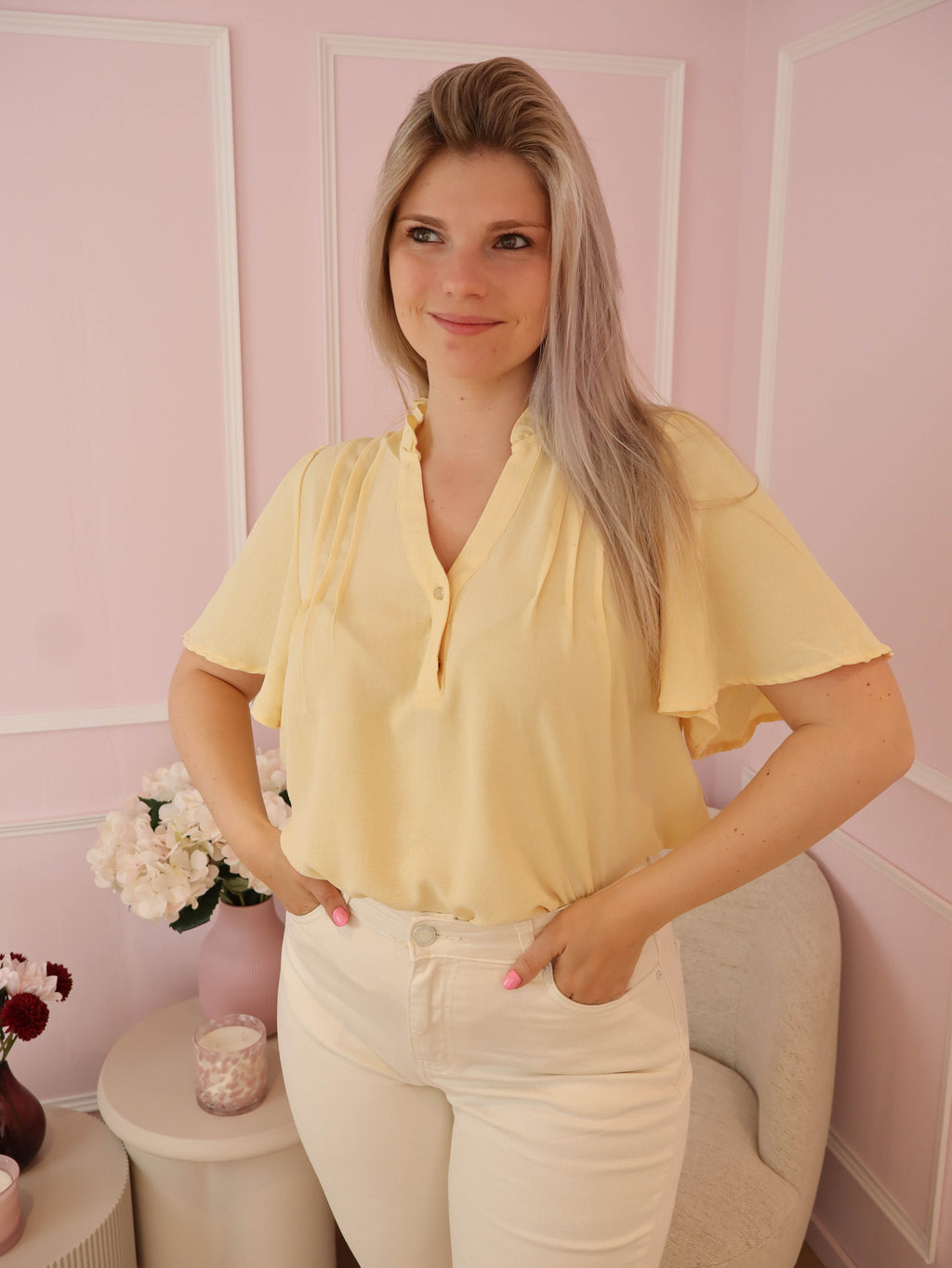 Yellow Scarlett Blouse