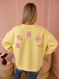 Yellow & Pink Mommy Sweater