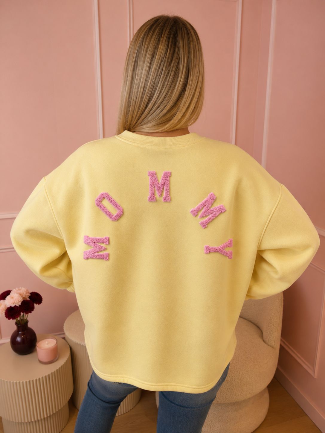 Yellow & Pink Mommy Sweater