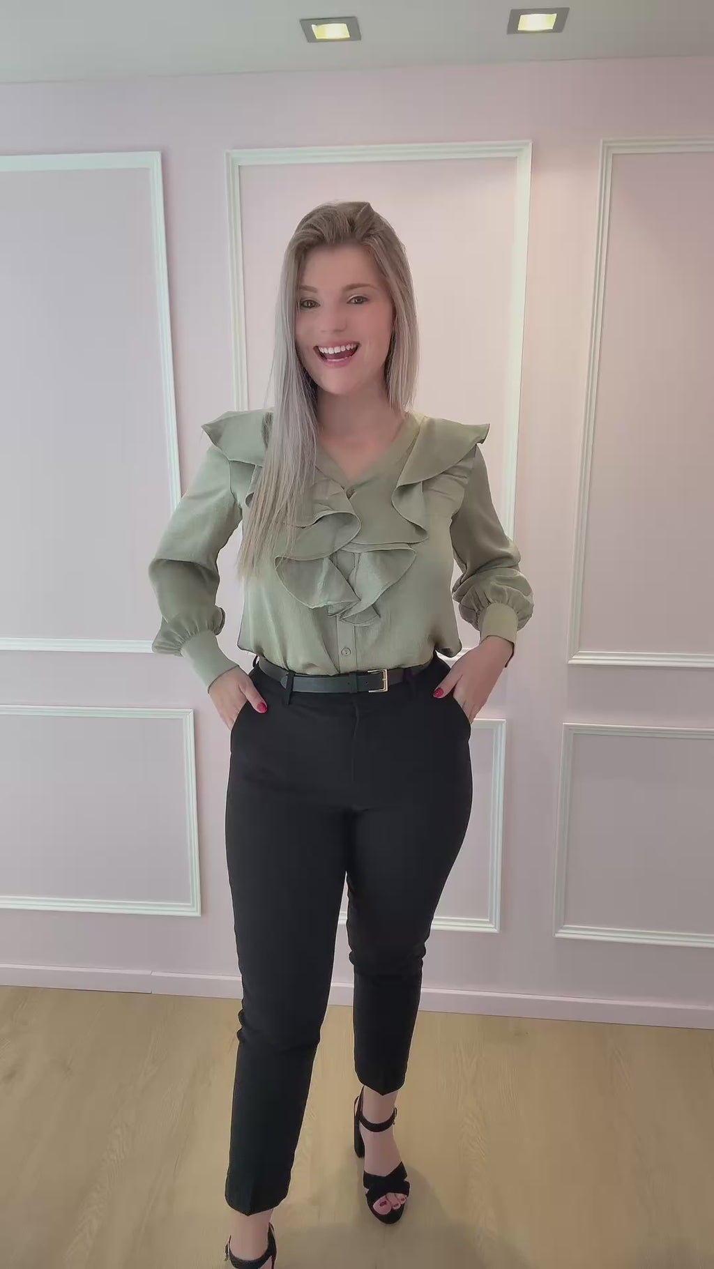 Black Olivia Trouser
