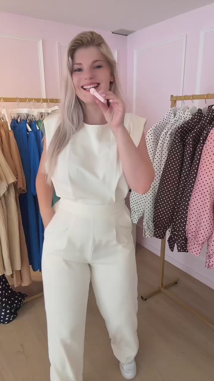 Beige Luna Jumpsuit
