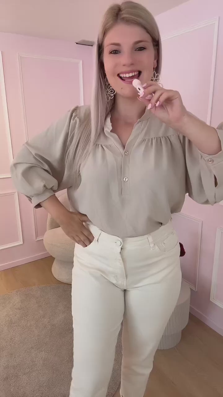 Beige Lina Blouse