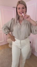 Beige Lina Blouse
