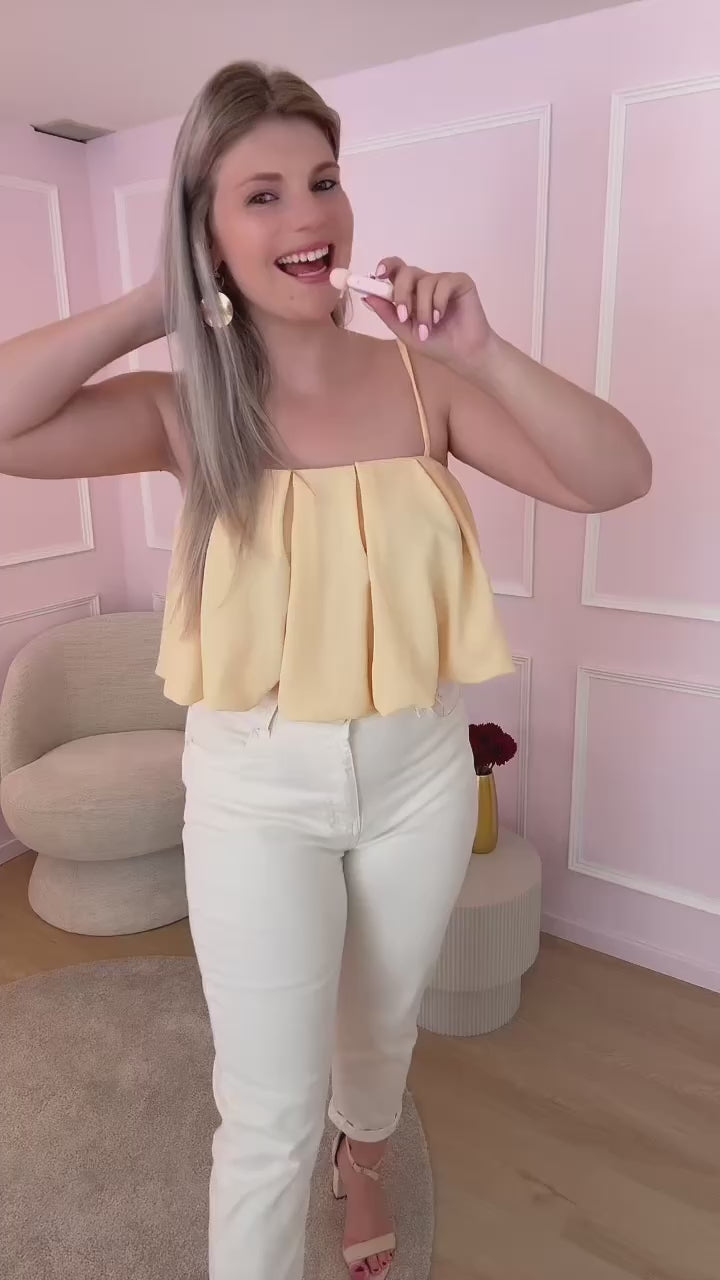 Yellow Cropped Top